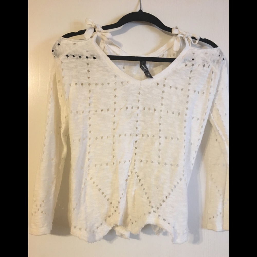 NWOT Open Shoulder Sweater Top